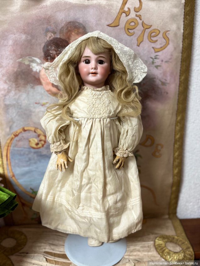 Антикварная кукла для фр рынка DEP 10 c голосовой коробкой (фото 4)