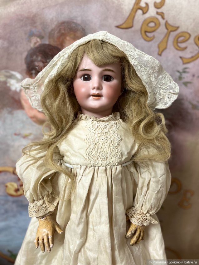 Антикварная кукла для фр рынка DEP 10 c голосовой коробкой (фото 3)