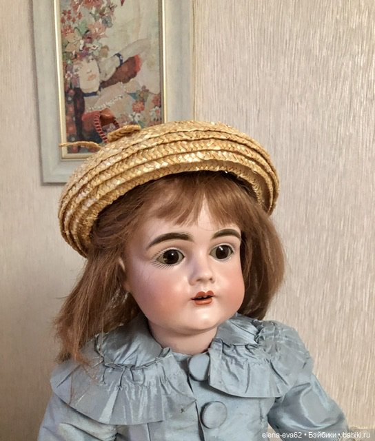 Шляпка с фигурным верхом из натуральной соломки (фото 6)