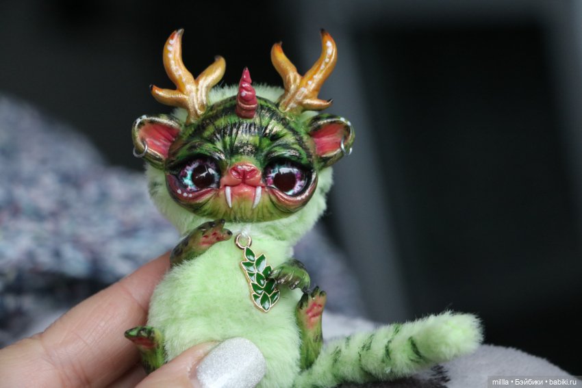 Игрушка ручной работы лесной тигренок)