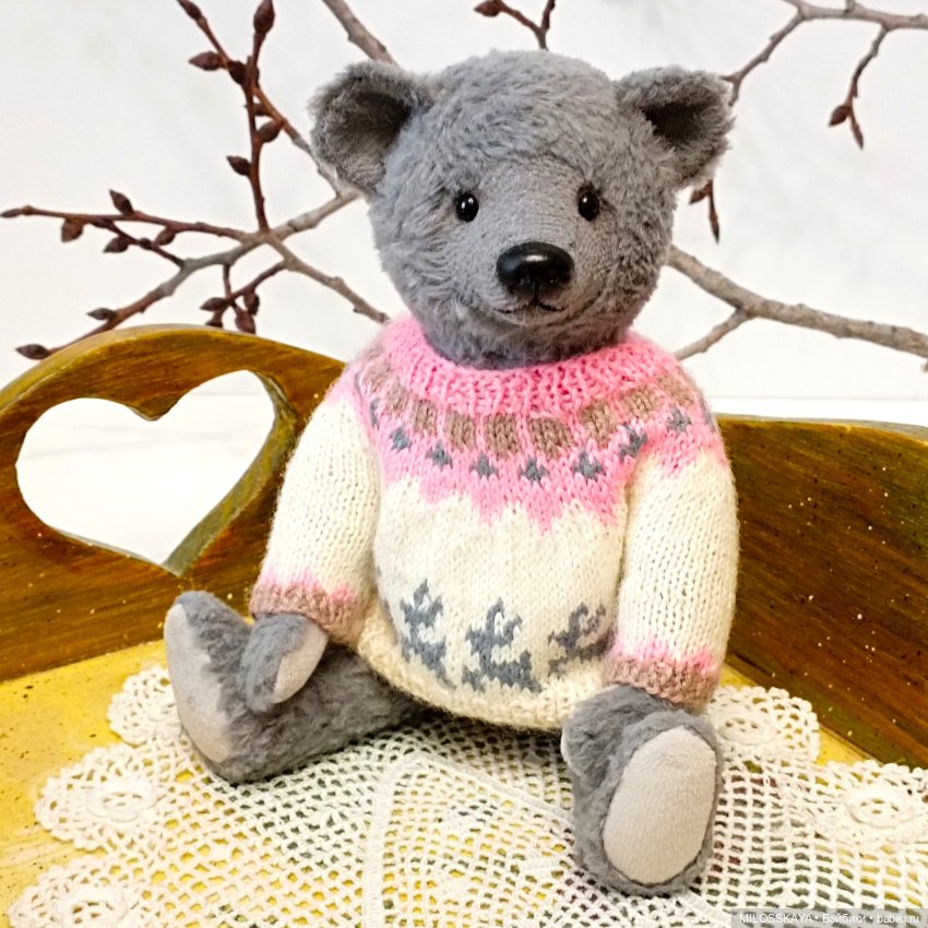 Мишка тедди в свитере — Авторские игрушки (фото 3)
