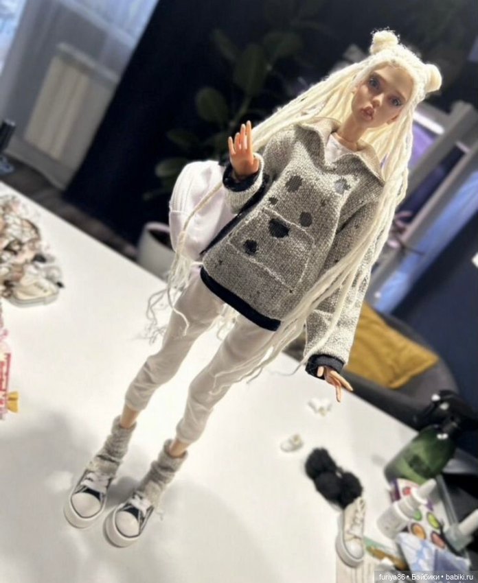 Худи оверсайз и гетры для bjd 1/4