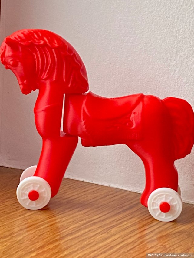 Конь-Огонь, лошадка-каталка мини из СССР (фото 8)