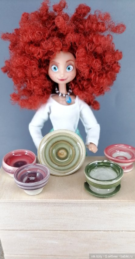 Миниатюрная керамическая посуда 1:12 (фото 7)