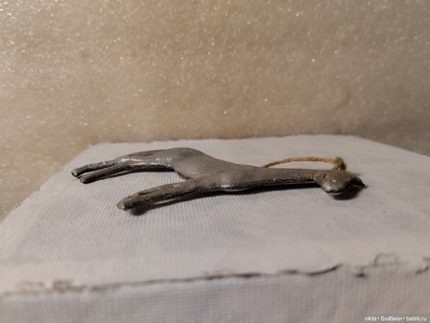 Ёлочная игрушка СССР Объёмный картонаж Лошадь, лошадка (фото 6)