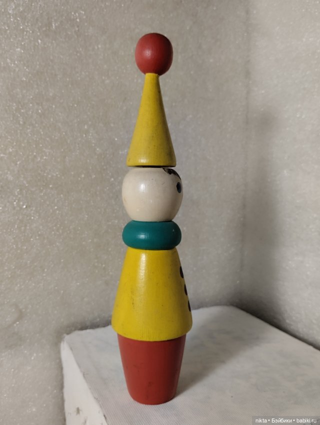 Деревянная пирамидка СССР Клоун (фото 4)