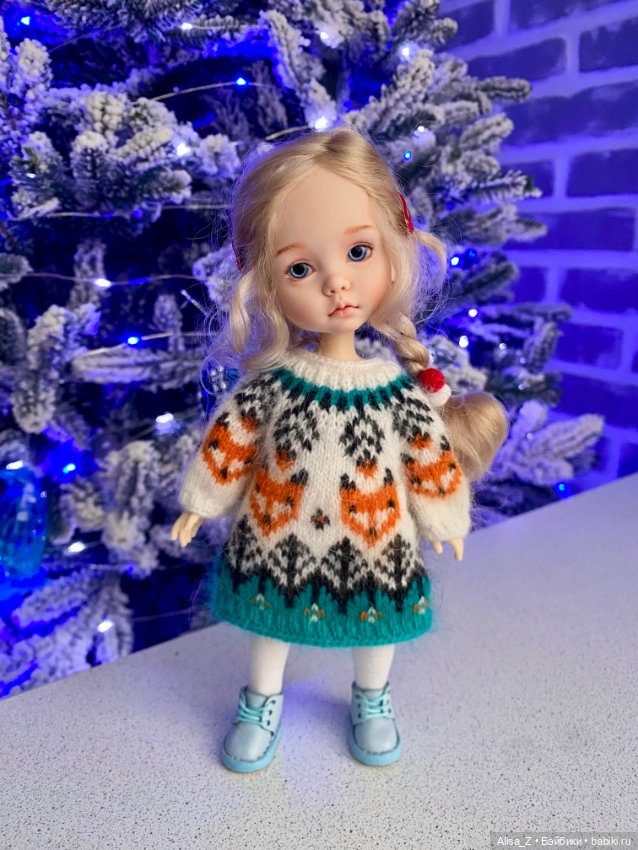 Пушистое платье для Монст (фото 5)