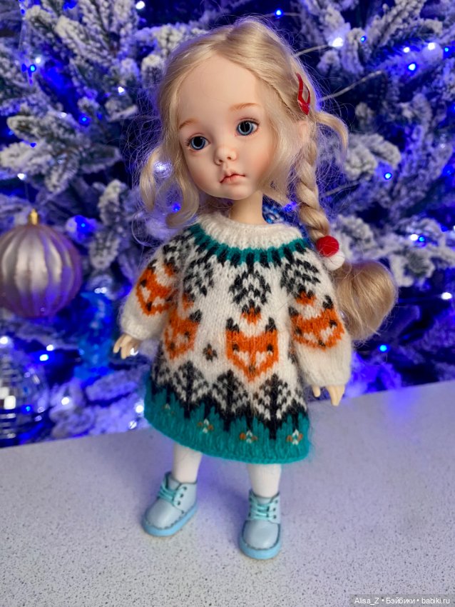 Пушистое платье для Монст (фото 4)