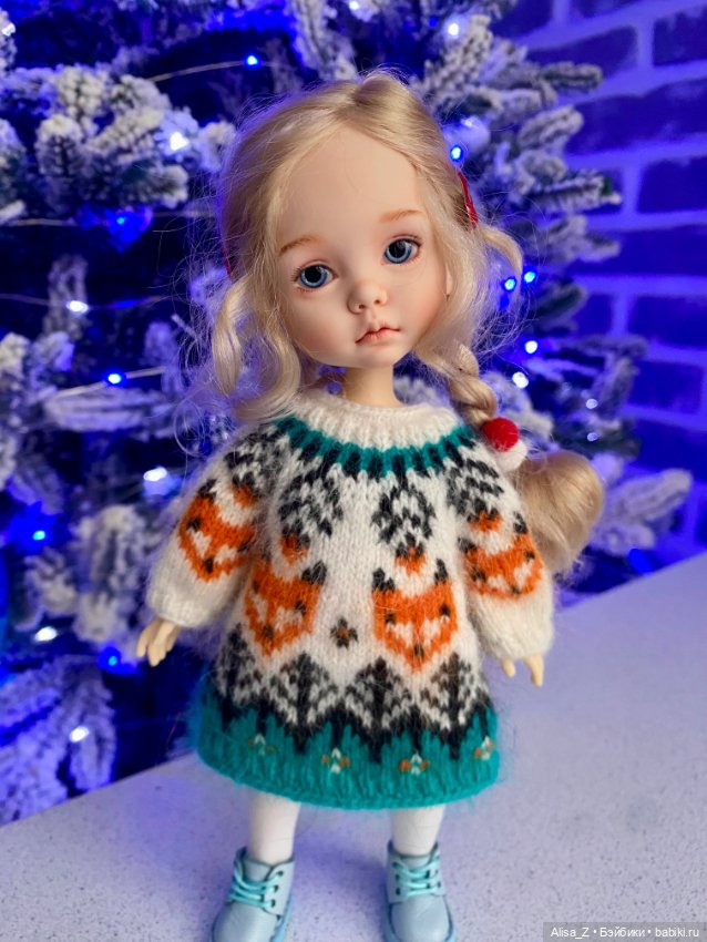 Пушистое платье для Монст (фото 2)