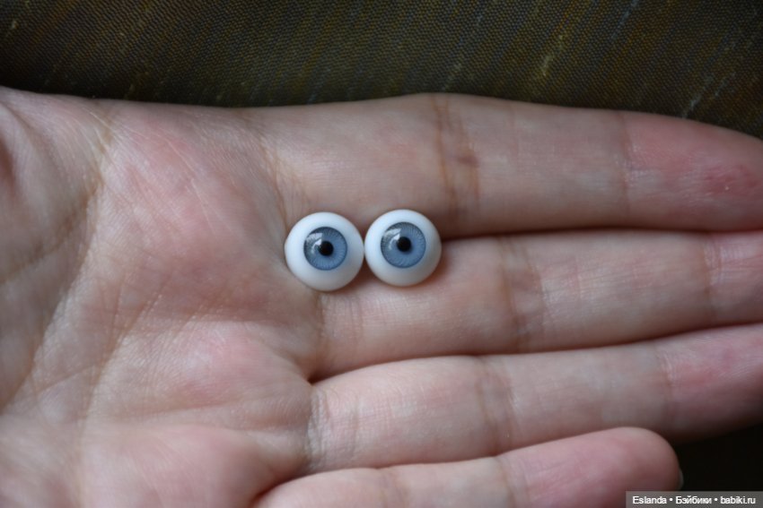 Акриловые глаза 5 мм, стеклянные глаза размером 10мм (фото 4)