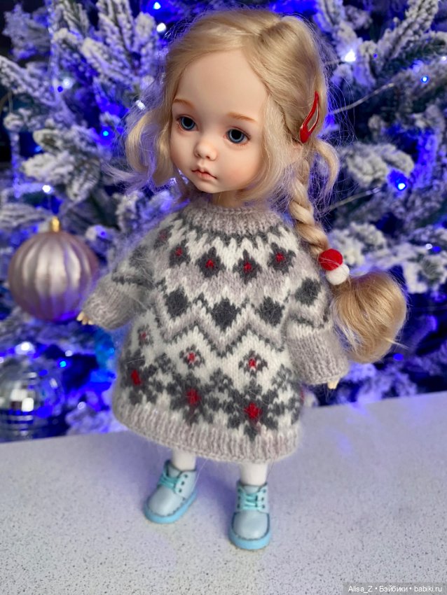 Пушистое платье для Монст (фото 3)