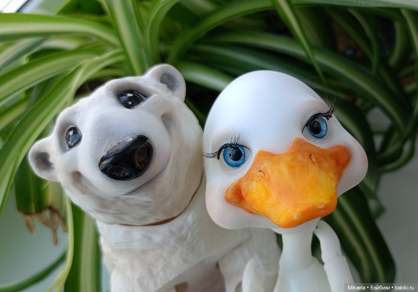 Гусь и медведь — Шарнирные куклы (не BJD)