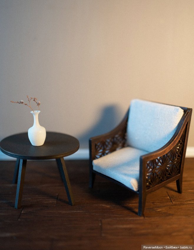 Кресло в винтажном классическом стиле, кресло для кукол 1:6 Блайз ,Барби