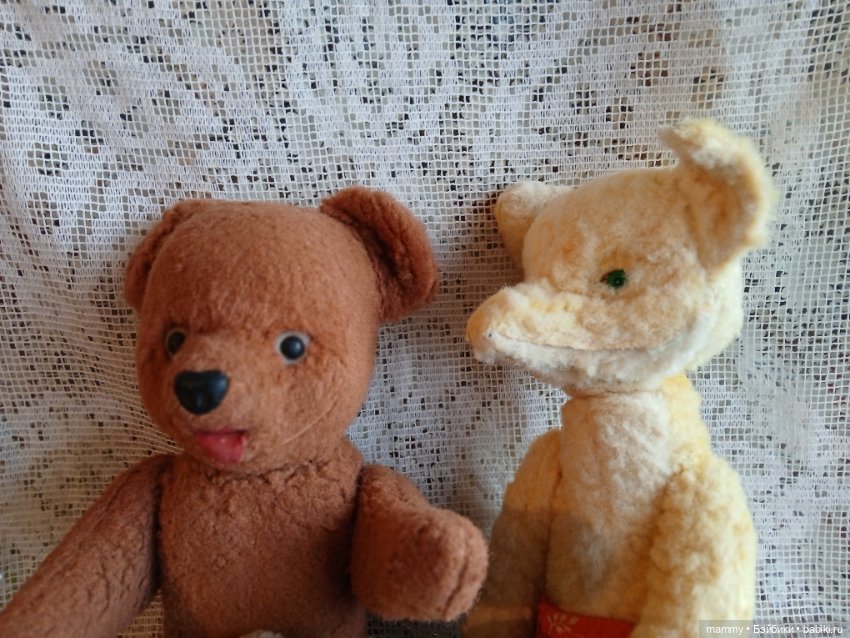 Старинный мишка СССР с открытой пастью (фото 5)