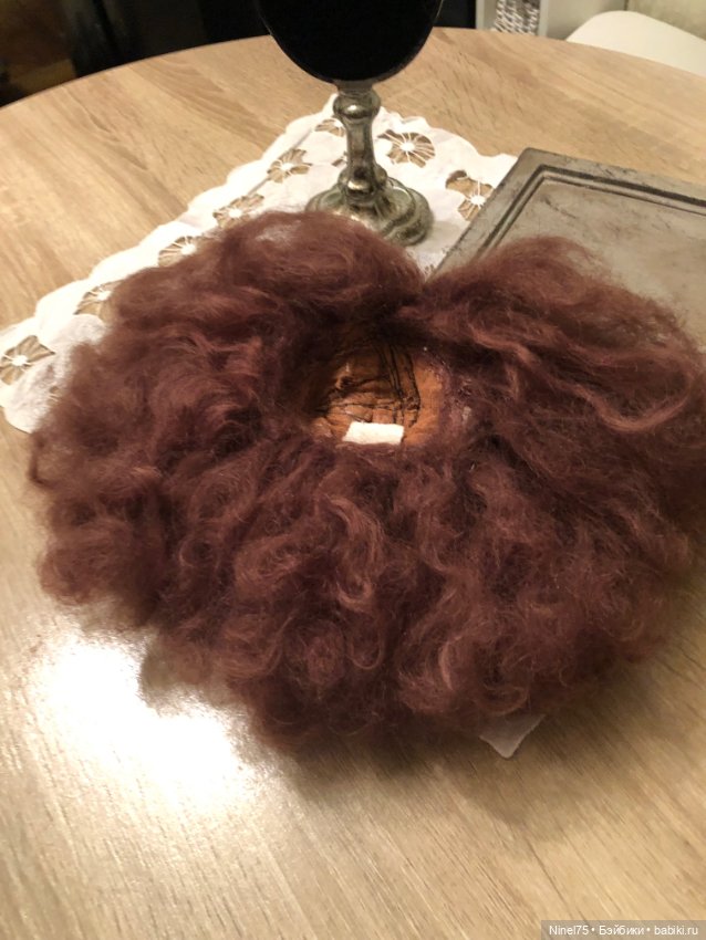 Паричек из мохера — Другое для антикварных кукол (фото 4)