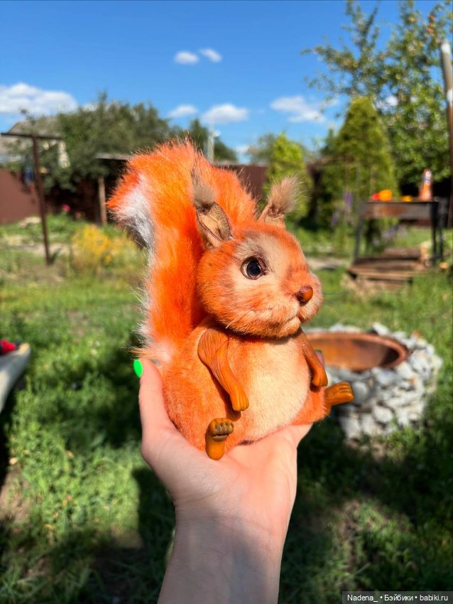 Белочка авторская игрушка (фото 3)