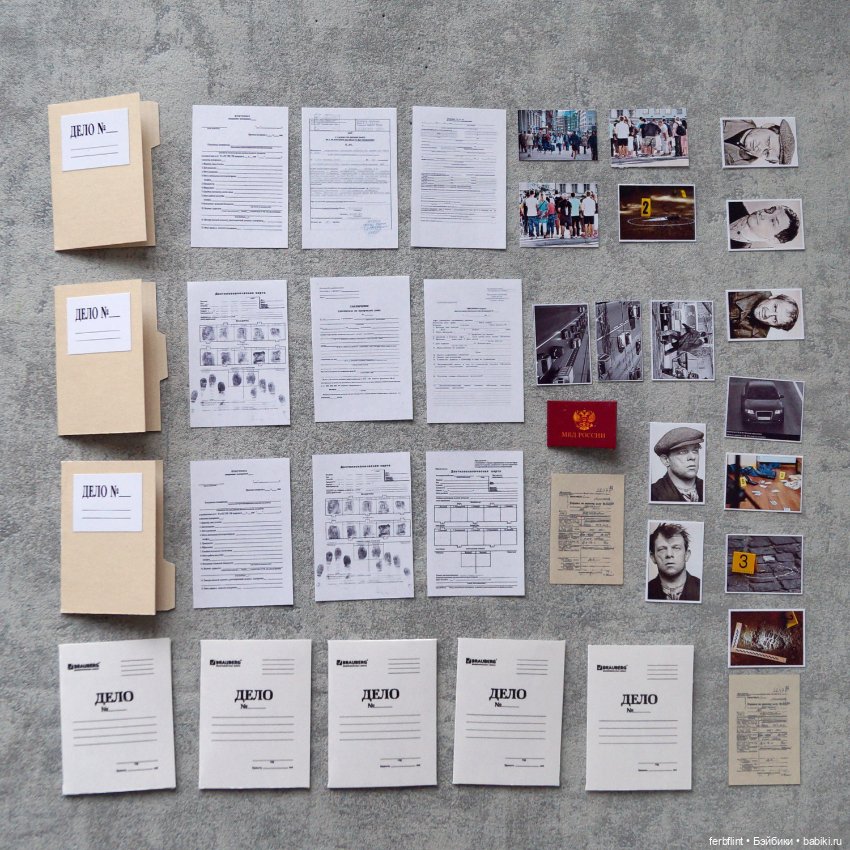 Набор документов для следователя (масштаб 1:6) (фото 8)