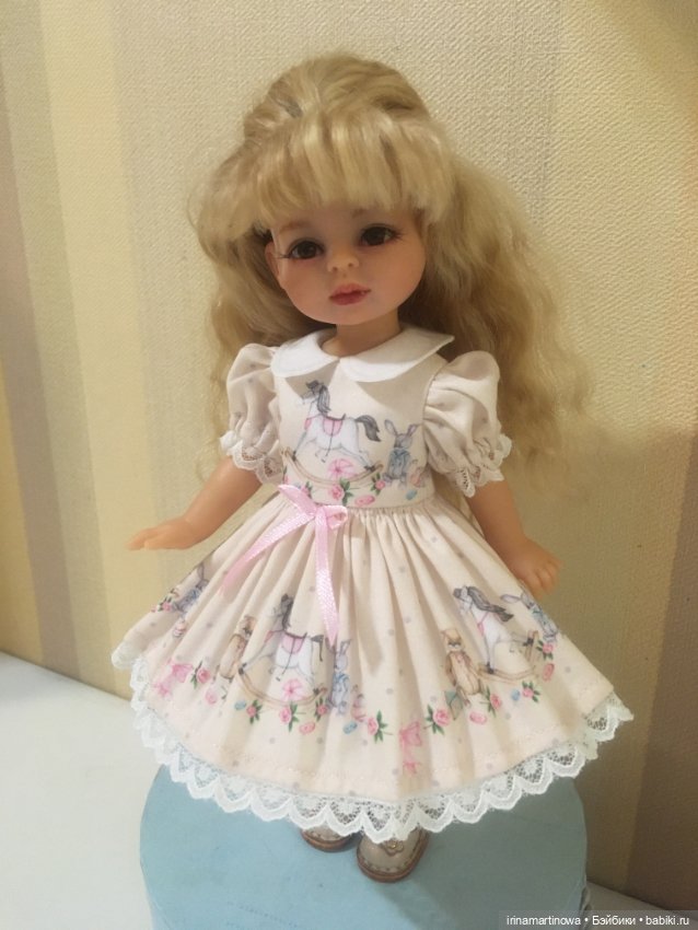 Paola Reina (21 см) платье с лошадками (фото 10)