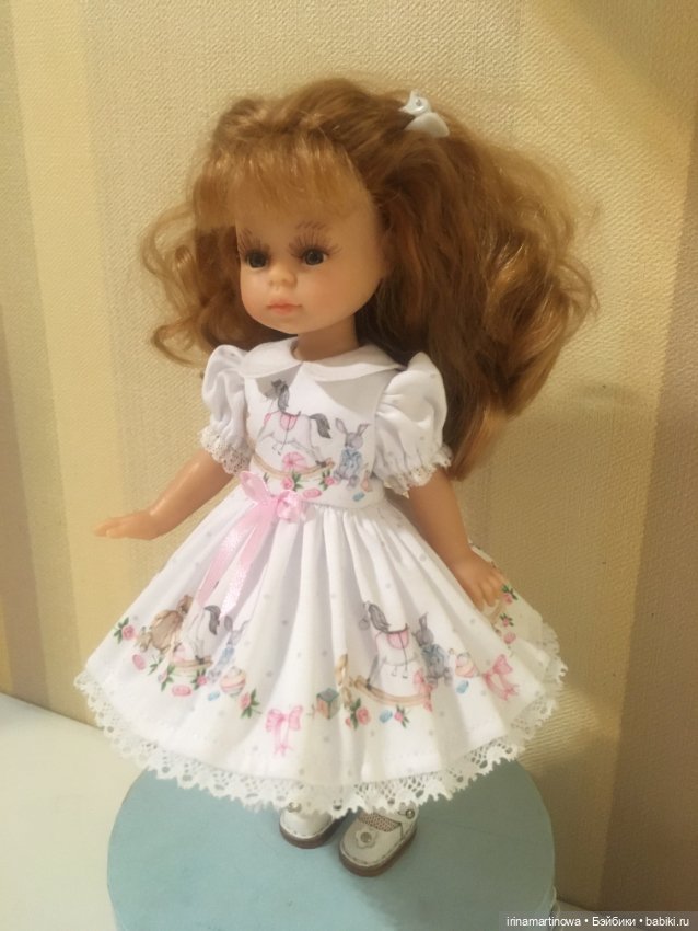 Paola Reina (21 см) платье с лошадками (фото 8)