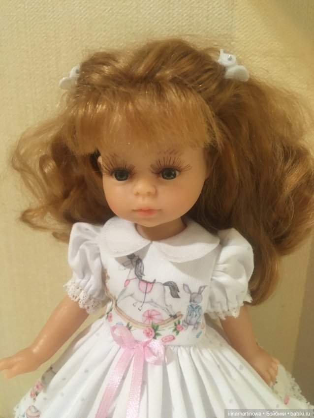 Paola Reina (21 см) платье с лошадками (фото 9)