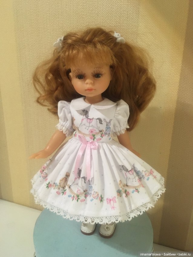 Paola Reina (21 см) платье с лошадками (фото 7)