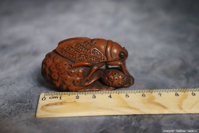 Нэцкэ "Цикада". Винтаж — Статуэтки (фото 5)