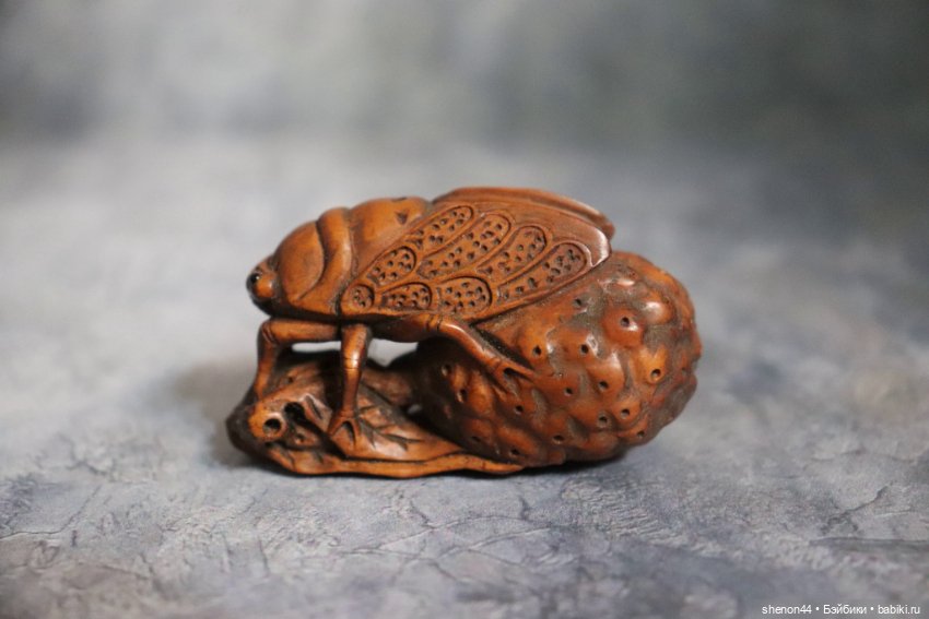 Нэцкэ "Цикада". Винтаж — Статуэтки (фото 2)