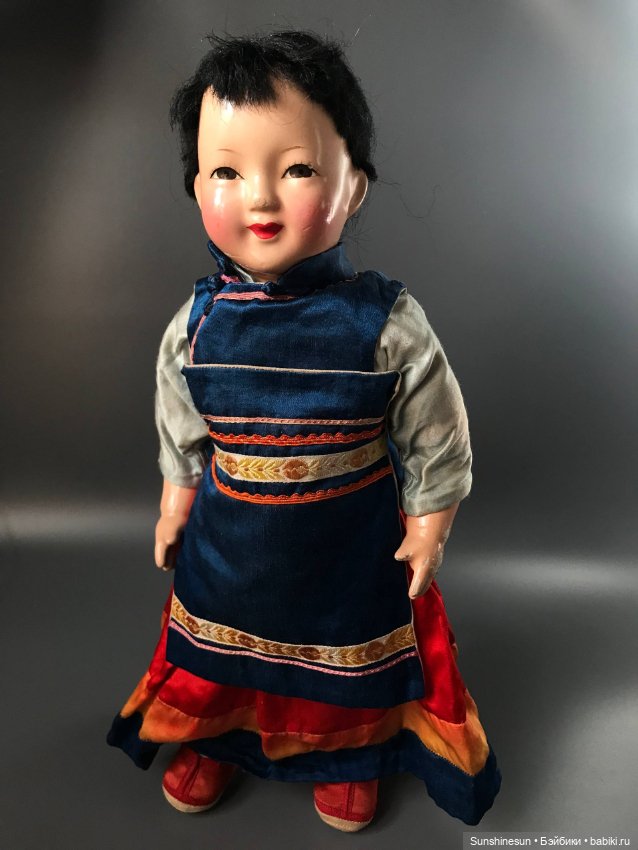 Антикварная пресс опилочная кукла