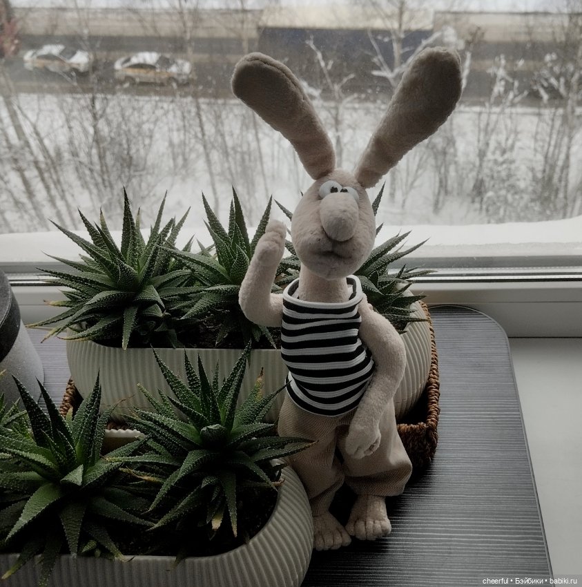 Заяц Андрюха — Авторские игрушки (фото 7)