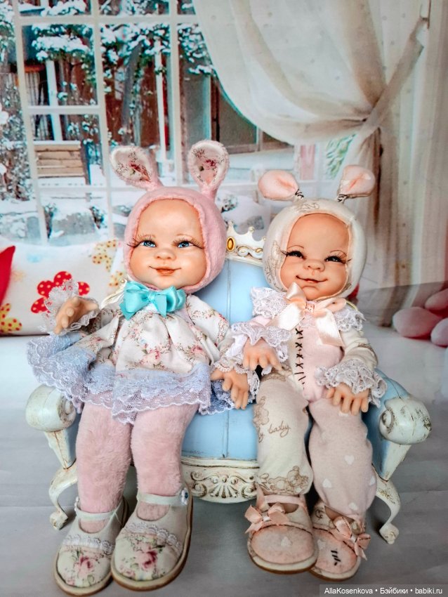 Мышка и Зайка — Авторские игрушки (фото 5)
