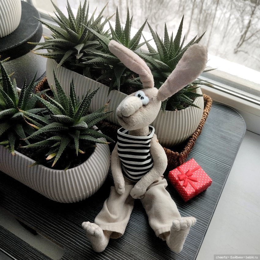 Заяц Андрюха — Авторские игрушки (фото 2)