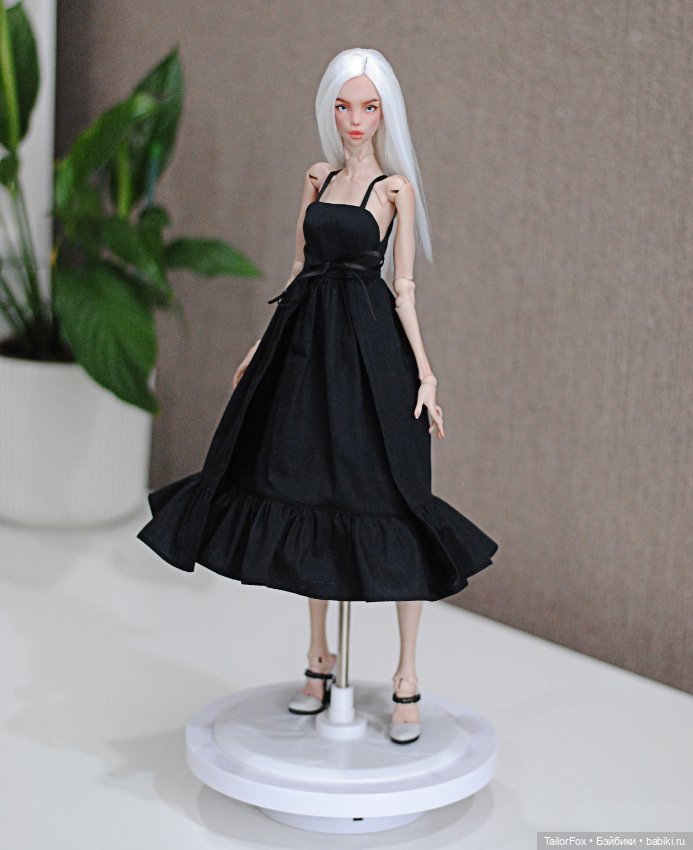 Стильный сарафан на завязках для Химеры и др кукол формата 1/4 (фото 10)