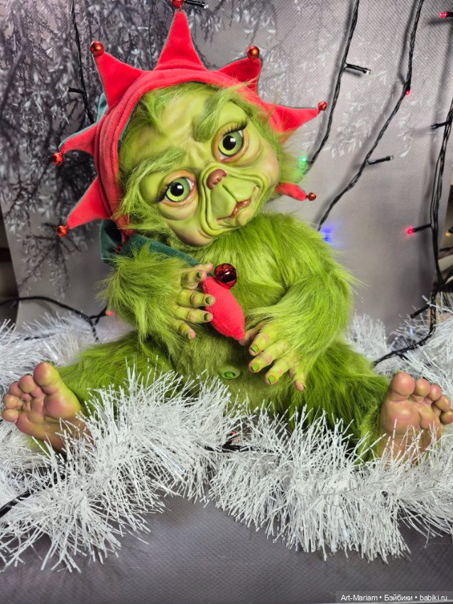 Авторская кукла Гринч младенец (фото 7)