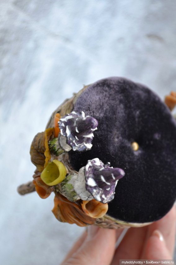 Пуфик, стул, оттоманка мухоморы фиалетовая (фото 4)