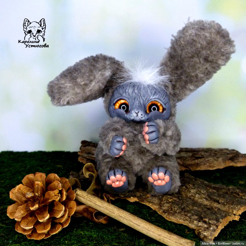 Кудрявый зайчик — Авторские игрушки