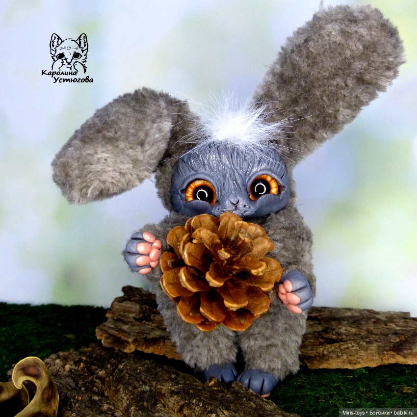 Кудрявый зайчик — Авторские игрушки (фото 3)