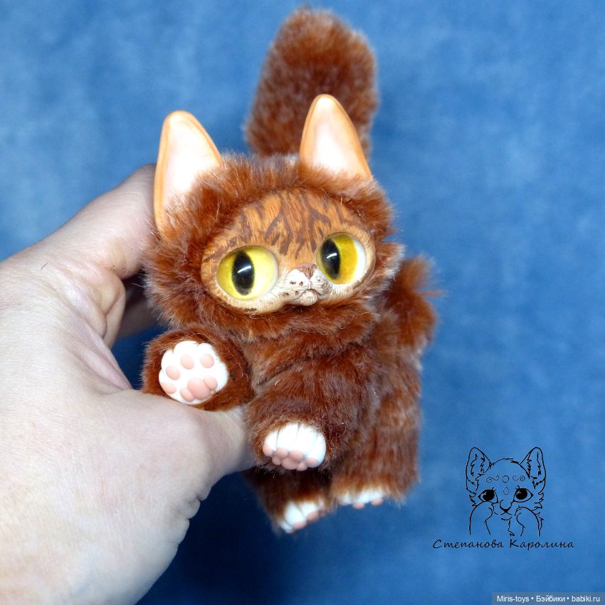 Котенок Абрикосик — Авторские игрушки (фото 4)