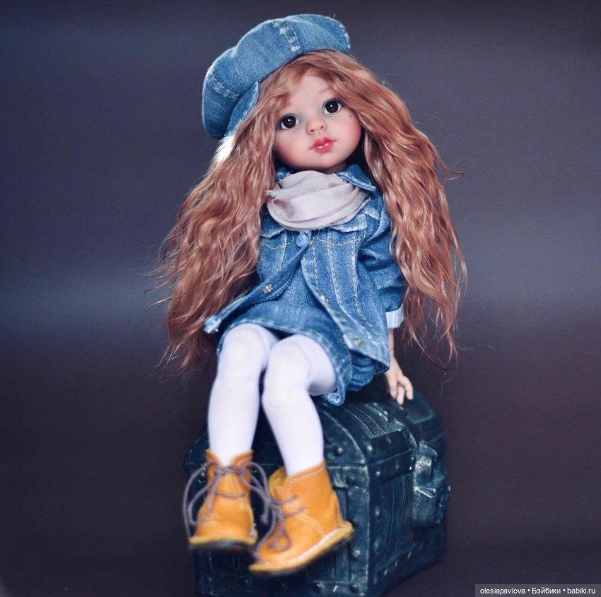 Джинсовый комплект с обувью для Паола Рейна и подобных (фото 7)