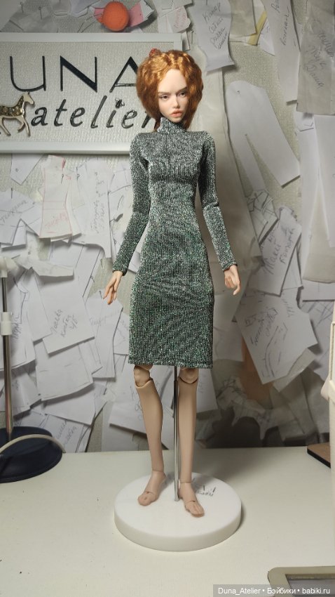 Платье с люрексом — Одежда для BJD (фото 3)