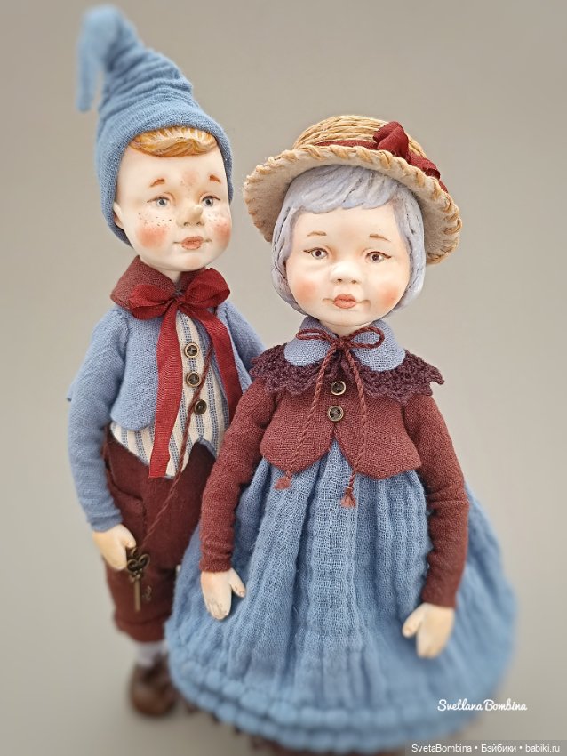 Буратино и Мальвина — Авторские куклы (фото 4)