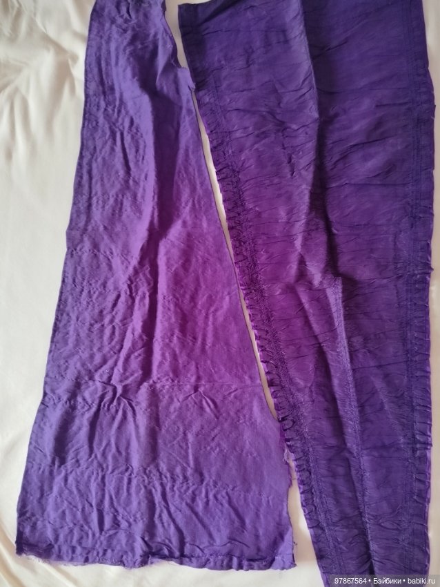 Лот ткани для шитья антикварным куклам (фото 6)