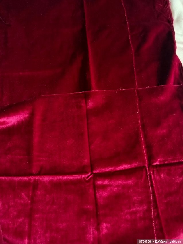 Лот ткани для шитья антикварным куклам (фото 3)