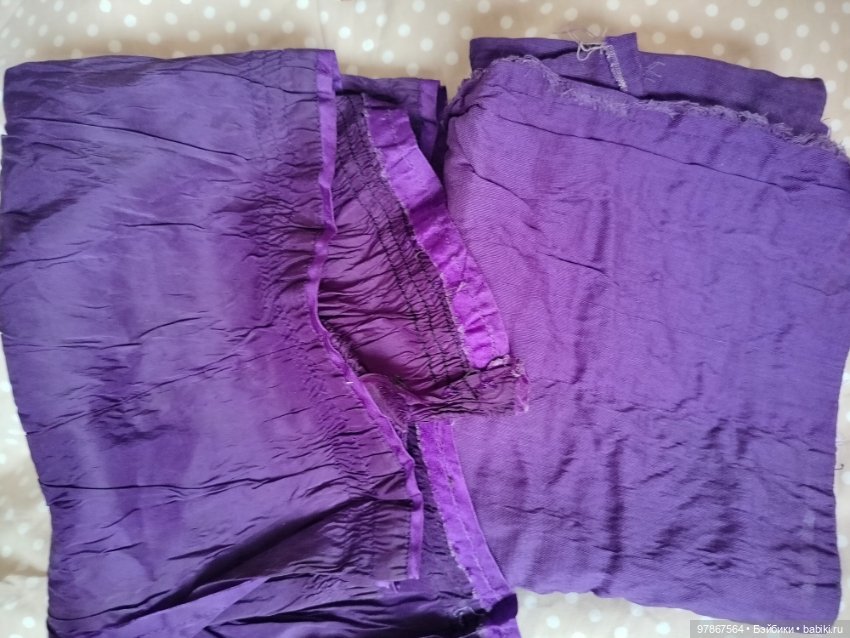 Лот ткани для шитья антикварным куклам (фото 5)