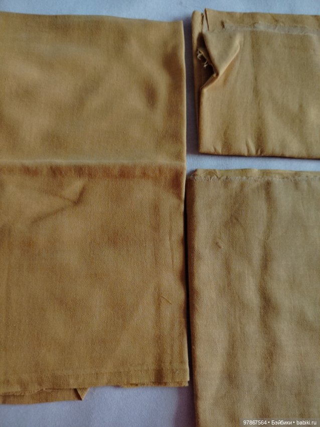 Лот ткани для шитья антикварным куклам (фото 4)