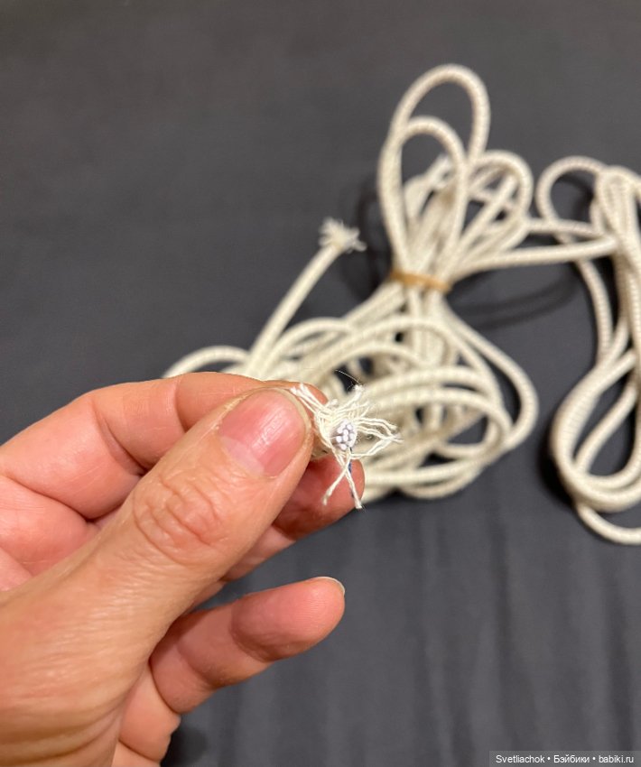 Резинка корд для перетяжки антикварных кукол (фото 4)