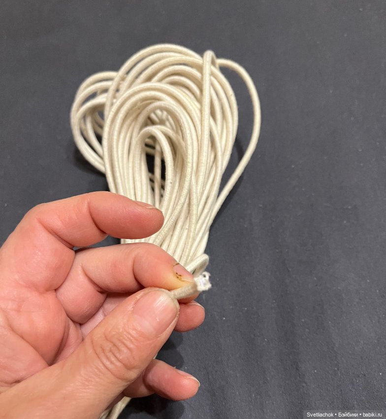 Резинка корд для перетяжки антикварных кукол (фото 7)