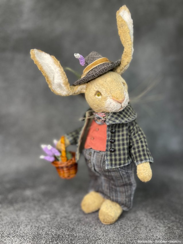 Кролик с лавандой — Авторские игрушки