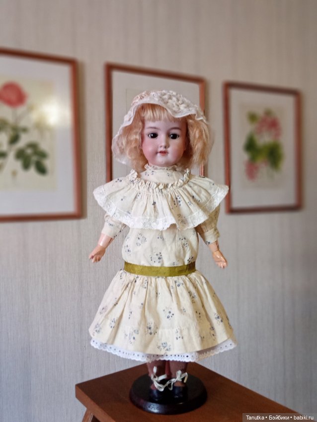 Антикварная кукла Armand Marseille 390, кабинетного размера (фото 8)