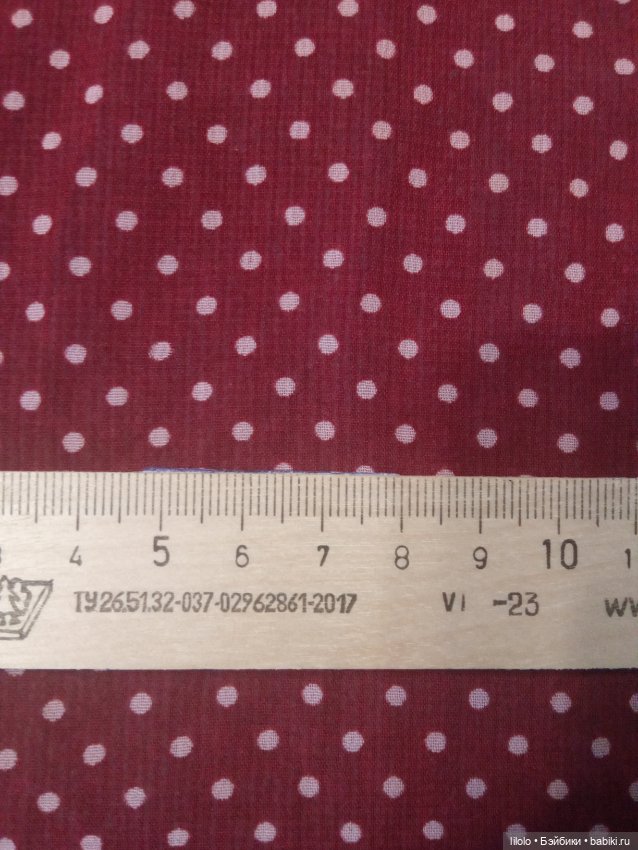 Лот ткани по типу крепдешина для кукольного рукоделия (фото 2)