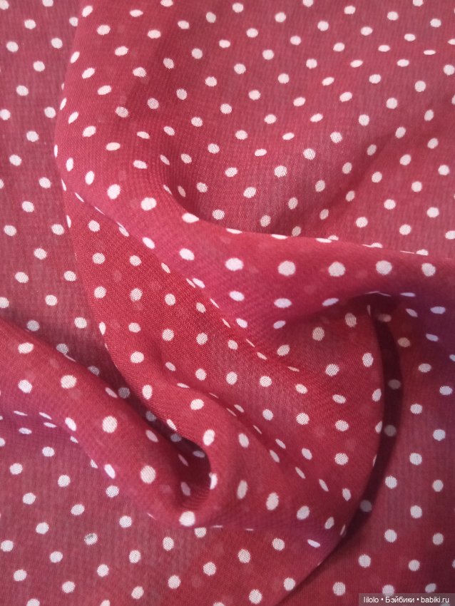 Лот ткани по типу крепдешина для кукольного рукоделия